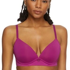 🌻NEW Maidenform One Fabulous Fit® Wireless Bra in Razzleberry Size 34D